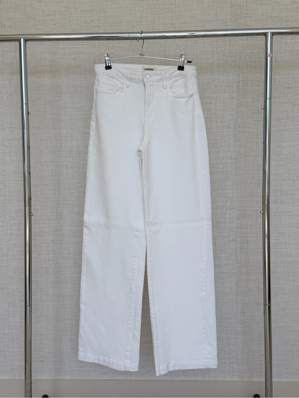 L'AGENCE White Wide-Leg Jeans